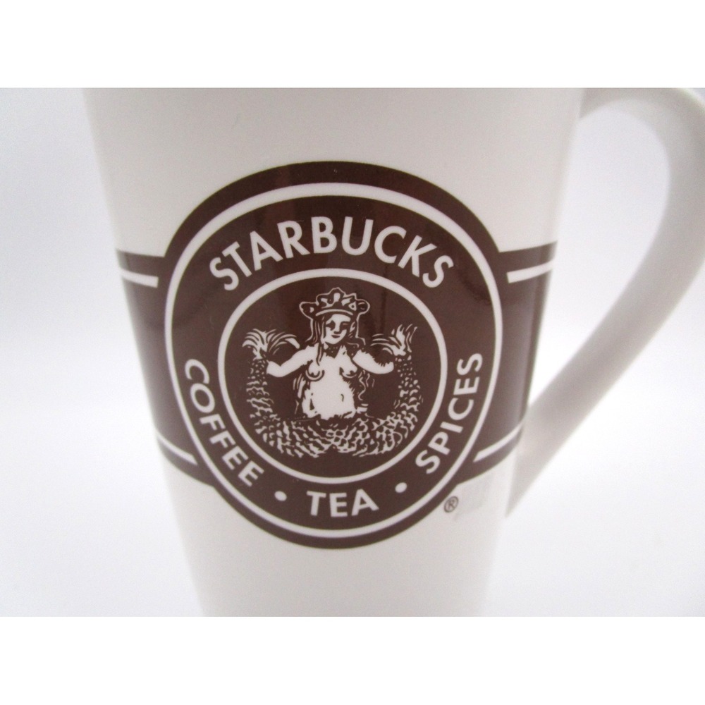 Starbucks 2008 Coffee Mug Cup Fresh Roasted Original Brown Siren Logo 16oz Tall - Picture 2 of 7